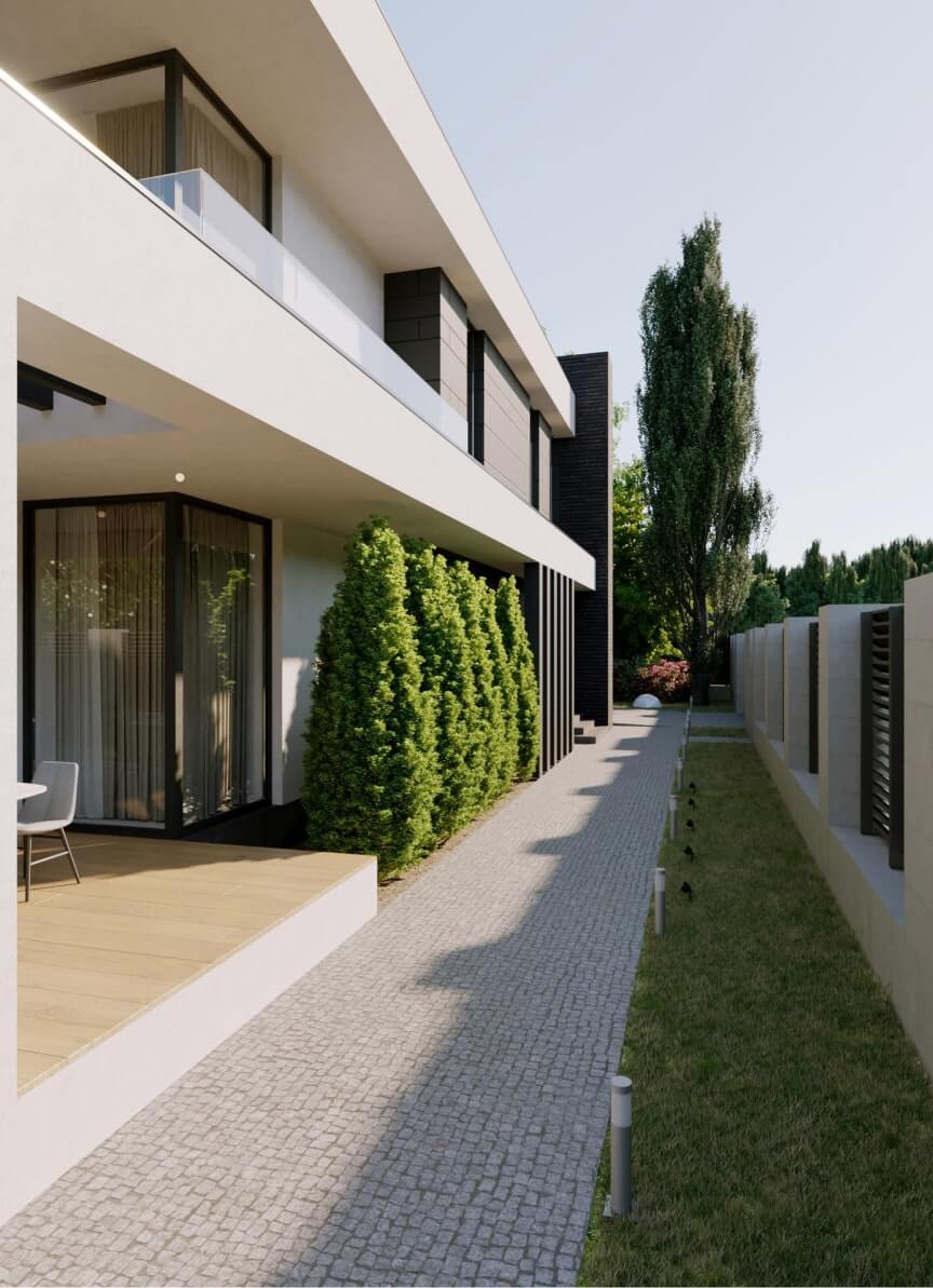 Modern luxury villa exterior
